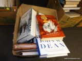 (TABLE) BOX OT OF BOOKS; LOT CONTAINS 16 BOOKS WITH TITLES TO INCLUDE: 