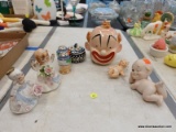 (TABLE) LOT OF ASSORTED ITEMS; LOT INCLUDES A LEFTON'S BABY FIGURINE, A LEFTON'S 