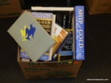 (TABLE) BOX LOT OF BOOKS; LOT INCLUDES OVER 10 BOOKS WITH TITLES TO INCLUDE; 