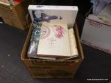 (TABLE) BOX LOT OF BOOKS; LOT CONTAINS OVER 10 BOOKS WITH TITLES SUCH AS A MAN CALLED INTREPID, THE