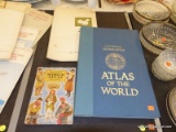 (TABLE) LOT OF VINTAGE ATLASES; LOT CONTAINS A CIA-CENTRAL INTELLIGENCE AGENCY NOVEMBER 1971 ATLAS