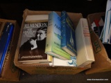 (TABLE) BOX LOT OF ASSORTED BOOKS; LOT CONTAINS OVER 10 BOOKS WITH TITLES TO INCLUDE: 