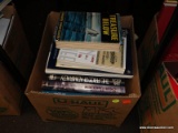 (TABLE) BOX LOT OF BOOKS; LOT CONTAINS OVER 10 BOOKS WITH TITLES TO INCLUDE: 