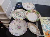 (TABLE) LOT OF CHINA; 6 PIECE LOT OF ASSORTED CHINA TO INCLUDE A NORITAKE BOWL, A BAVARIA BOWL, A