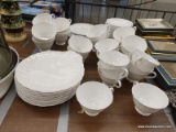 (TABLE) LOT OF TUSCAN BONE CHINA; 61 PIECE LOT OF ROYAL TUSCAN WHITECILLFE BONE CHINA TO INCLUDE 10