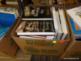 (TABLE) BOX OF ASSORTED WRITING BOOKS; ~15 PIECE LOT OF ASSORTED WRITING BOOKS TO INCLUDE