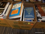 (TABLE) BOX OF ASSORTED WRITING BOOKS; ~15 PIECE LOT OF ASSORTED WRITING BOOKS TO INCLUDE BOOKS FOR