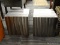 (R4) PAIR OF METAL END TABLES; CUBE SHAPED END TABLES IN EXCELLENT CONDITION. VERY UNIQUE SET!