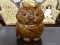 (R4) VINTAGE MCCOY OWL COOKIE JAR; IS IN EXCELLENT CONDITION AND MEASURES 11 IN TALL