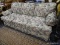 (R4) HIGHLAND HOUSE 3 CUSHION SOFA; FLORAL UPHOLSTERED 3 CUSHION SOFA WITH MATCHING ARM SLIPCOVERS.