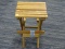 (WALL)SMITH & HAWKEN TEAK FOLDING TABLE; SOLID SLATTED TEAK WOOD COLLAPSIBLE TABLE WITH FOLD DOWN