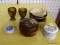 (R1) LOT OF TRINKETS; 6 PIECE LOT TO INCLUDE 4 UNIQUE TRINKET BOXES AND 2 HAND PAINTED WOODEN