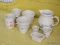 (R1) LOT OF LONGABERGER POTTERY; 8 PIECE LOT OF LONGABERGER WOVEN HERITAGE POTTERY MADE IN THE USA