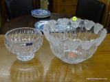 (R2) CRYSTAL BOWLS; 2 PIECE LOT OF CRYSTAL BOWLS TO INCLUDE A MARQUIS BY WATERFORD BOWL ON A