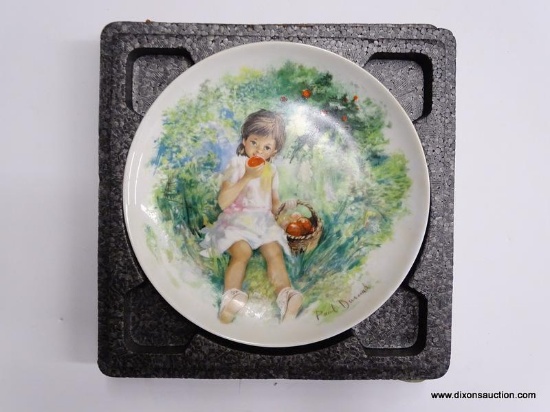 LIMOGES-TURGOT PAUL DUMOND DECORATIVE PLATE; MARIE-ANGE. 1978 1ST EDITION IN A SERIES. COMES IN BOX
