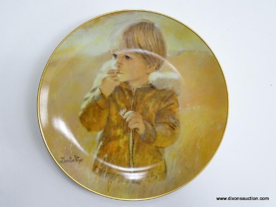 CAREFREE DAYS COLLECTION PLATE; VILETTA U.S.A. AUTUMN WANDERER COLLECTIBLE PLATE, 1ST ISSUE. PLATE
