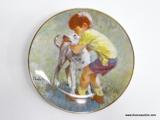 CAREFREE DAYS COLLECTION PLATE; VILETTA U.S.A. BEST FRIENDS COLLECTIBLE PLATE, 2ND ISSUE. 1995B.