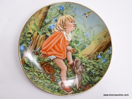 REAL CHILDREN SERIES PLATE; "SUSAN'S WORLD" 1983 PLATE FROM STRATFORD, SIGNED BY ARTIST, 2ND ISSUE.