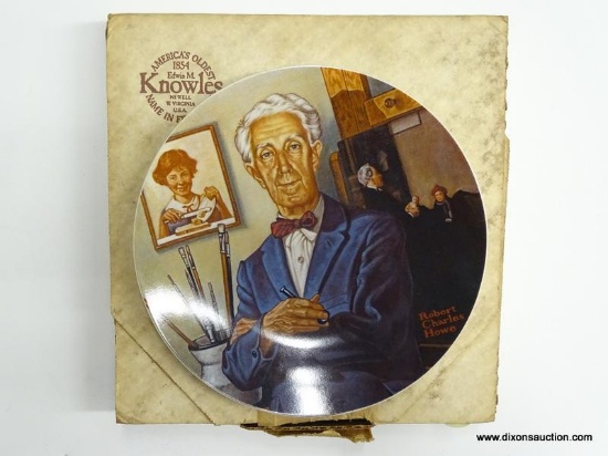 BRANTWOOD COLLECTION; "TRIBUTE TO NORMAN ROCKWELL" 1978 DECORATIVE PLATE BY ROBERT CHARLES HOWE.