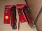 (R1) SNAP OFF BLADE BOX CUTTERS; PAIR OF CRAFTSMAN 25MM RAZOR BLADE WITH AN ERGONOMIC GRIP AND QUICK