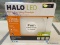 (R1) LED DOWNLIGHT; HALO LED, ROUND TRIM, WHITE SURFACE MOUNT DOWNLIGHT. FITS MOST J-BOXES & 5 IN /