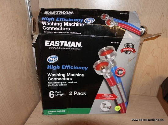 (R1) WASHING MACHINE CONNECTOR; EASTMAN HIGH EFFICIENCY, COLD, 6 FT LENGTH WASHING MACHINE