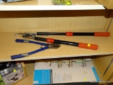 (R2) BOLT CUTTERS; KOBALT BOLT CUTTERS AND A CRAFTSMAN BYPASS LOPPER (HAS A BROKEN BLADE).