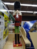 (R3) ALLEN+ROTH NUTCRACKER; NUTCRACKER SOLDIER WEARS TRADITIONAL DRESS RED WITH A BLACK CAP. HE