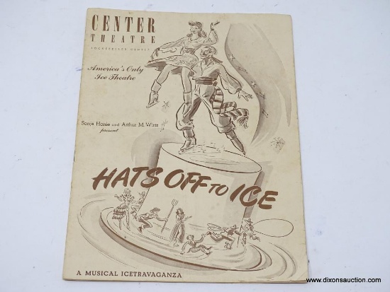 (SHOW) ROCKEFELLER THEATRE GREAT OLD ADVERTISEMENT; BOOKLET FROM 1944 ICE SHOW AT ROCKEFELLER CENTER