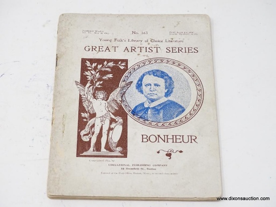 (SHOW) BONHEUR GREAT ARTIST SERIES BOOK; BONHEUR, VOLUME VI IN THE ANTIQUE YOUNG FOLK'S LIBRARY OF
