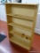 (GARAGE) BOOKCASE) UNFINISHED PINE BOOKCASE- 28 IN X 7 IN X 45 IN