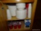 (FRM) CABINET CONTENTS; CONTENTS OF LOWER CABINET INCLUDES LARGE NUMBER OF NEVER USED STYROFOAM