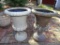 (SIDEYD) PLANTERS; PR OF COMPOSITION PLANTERS- 20 IN DIA. X 30 IN H