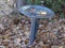 (SIDEYD) BIRD BATH; ALUMINUM BIRDBATH- 32 IN H