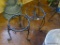 (SHED) PLANT STANDS; 3 METAL PLANT STANDS- 19 IN H