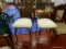 (GARAGE) BAR CHAIRS; PR. OF METAL AND UPHOLSTERED SEAT BAR CHAIRS- 23 IN X 23 IN X 41 IN