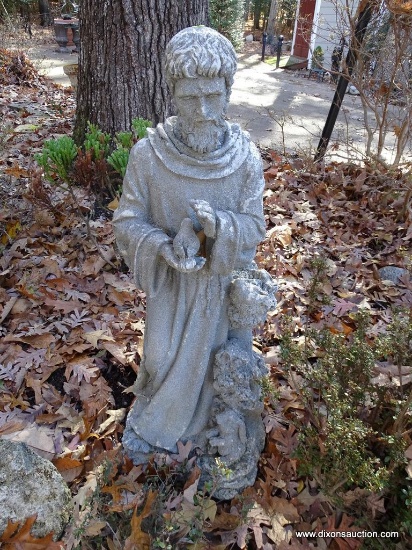 (SIDEYD) STATUE; COMPOSITION STATUE OF ST. FRANCIS- 39 IN H