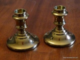 (DR) CANDLEHOLDERS; PR. OF VIRGINIA METALCRAFTERS BRASS CANDLE HOLDERS- 4 IN H