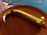 (LR) BRASS SHOE HORN; VIRGINIA METALCRAFTERS BRASS SHOE HORN- 9 IN