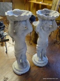 (SHED) STATUES; PR OF COMPOSITION CHERUB STATUES- 34 IN H