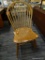 (R2) BOW BACK WINDSOR CHAIR; SADDLE SEAT CHAIR WITH 9 BAMBOO TURNED SPINDLES SITS ON TURNED LEGS