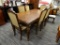 (R3) DINING TABLE SET; 7 PIECE DINING ROOM TABLE SET TO INCLUDE 4 SIDE CHAIRS AND 2 CAPTAINS CHAIRS.