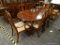 (R3) QUEEN ANNE DINING TABLE SET; 7 PIECE DINING TABLE SET TO INCLUDE 6 FIDDLEBACK CHAIRS AND A