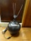 (R4) TABLE LAMP; METAL, BLACK IN COLOR, BELL SHAPED TABLE LAMP. DOES NOT HAVE A LAMP SHADE. MEASURES