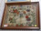(WALL) VICTORIAN NEEDLEPOINT; VINTAGE NEEDLEPOINT WITH THE ALPHABET AT THE TOP AND ASSORTED FLOWERS