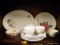 (BAY 6) SHELF LOT OF ASSORTED CHINA; 11 PIECE LOT OF ASSORTED CHINA TO INCLUDE 4 MATCHING LUNCHEON