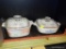 (BAY 6) PAIR OF CORNING WARE CASSEROLE DISHES; 2 PIECE LOT OF CORNING WARE TO INCLUDE A P-1-B 1 QT.