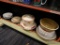 (BAY 6) LOT OF ASSORTED KITCHENWARE; LOT INCLUDES A SHENANGO CHINA BREAD AND BUTTER DISH, 2 DURATONE