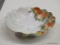 (BAY 6) PORCELAIN BOWL; 10 IN VICTORIA HUNGARY PORCELAIN HAND PAINTED BOWL WITH PEACHES AND GRAPES.