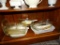 (BAY 6) LOT OF ASSORTED BAKEWARE; LOT CONTAINS ASSORTED GLASS PYREX LIDS, PYREX CASSEROLE DISH, A